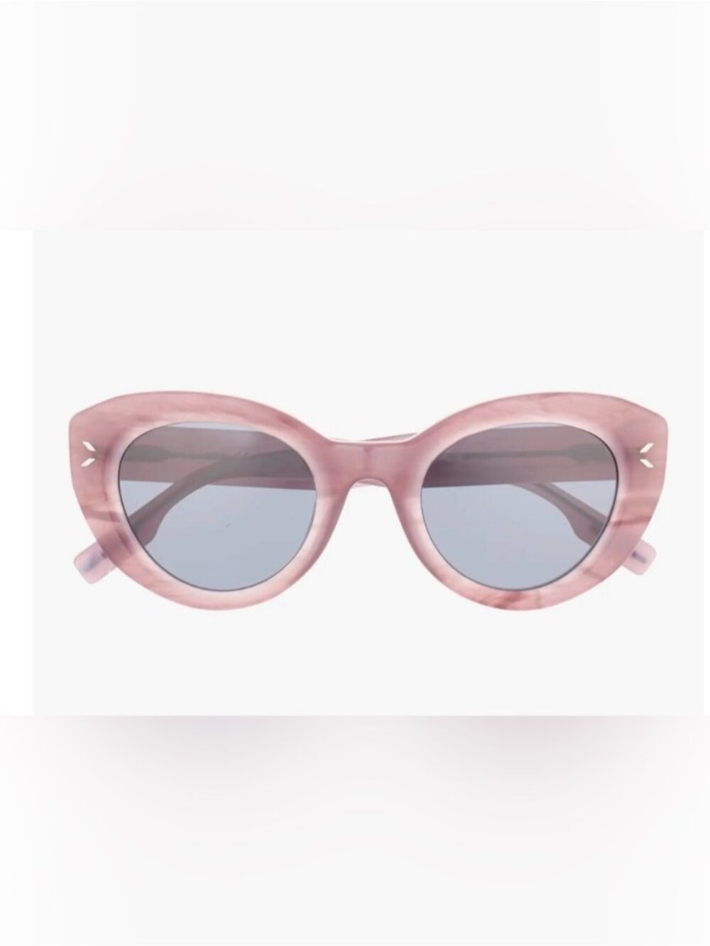 McQ by Alexander McQueen Rose Pink Round Acetate Sunglasses